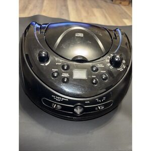 Onn Portable Stereo AM/FM CD Boombox AUX Tested Works AC Battery Radio
